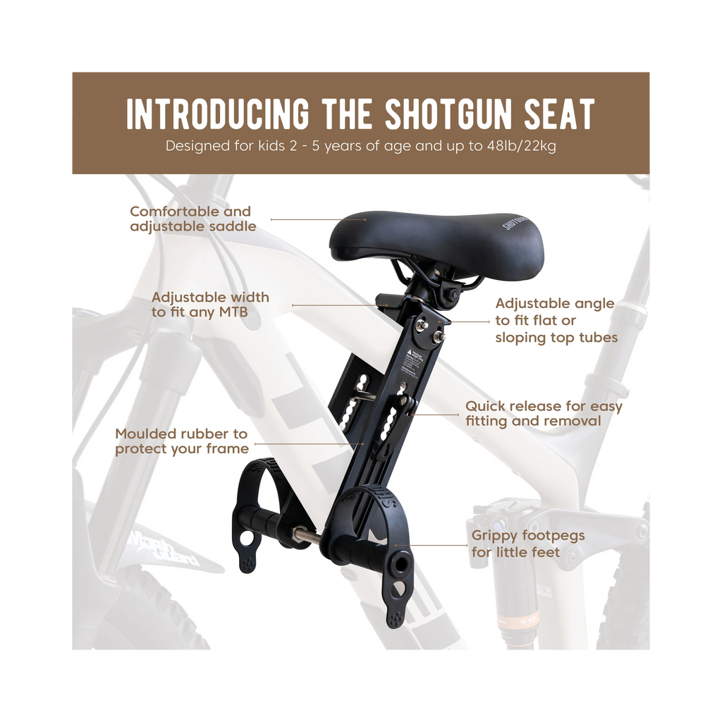 Top tube hotsell child bike seat