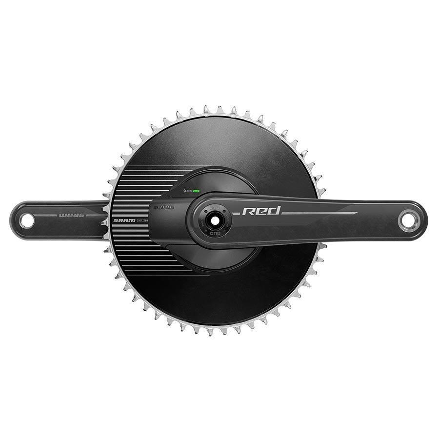 SRAM, Red AXS 1x Aero Power Meter E1, Power Meter Crankset, Speed: 12, Spindle: 28.99mm, BCD: Direct Mount SRAM 8 Bolt, 50, DUB, 165mm, Black, Road