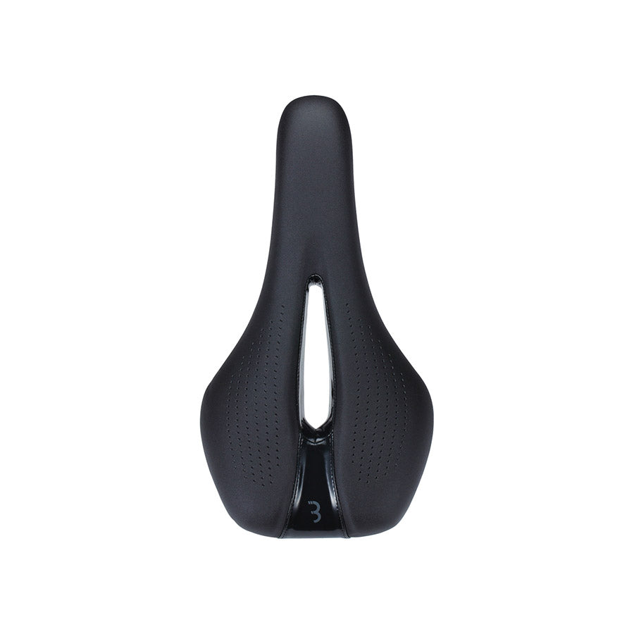 BBB Cycling BSD-135 Sport Comfort 2.0 saddle, top view showing centre cut-out