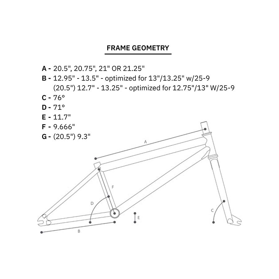 We The People, Pathfinder, BMX Frame, Black, 21''