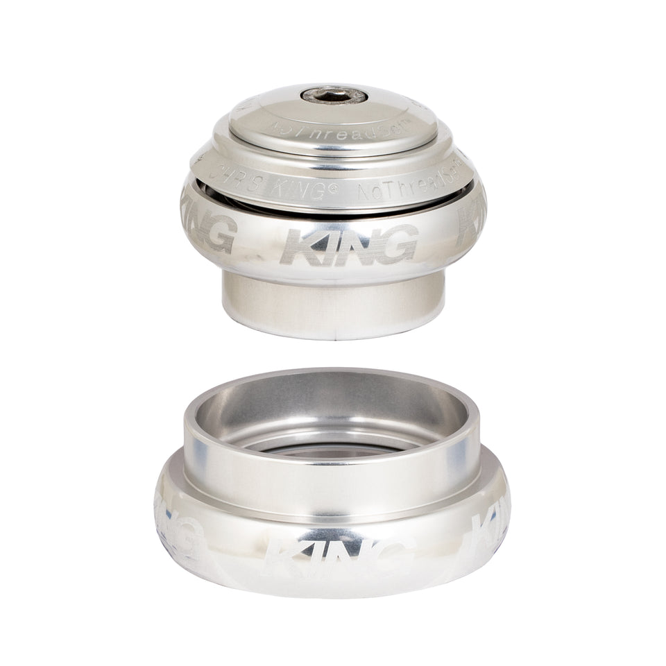 Chris King NoThreadSet Tapered Headset EC34/EC44 1-1/8" to 1-1/4" - Silver