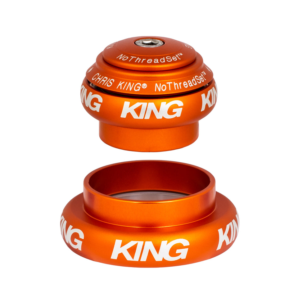 Chris King NoThreadSet Tapered Headset EC34/EC44 1-1/8" to 1-1/2" - Matte Mango