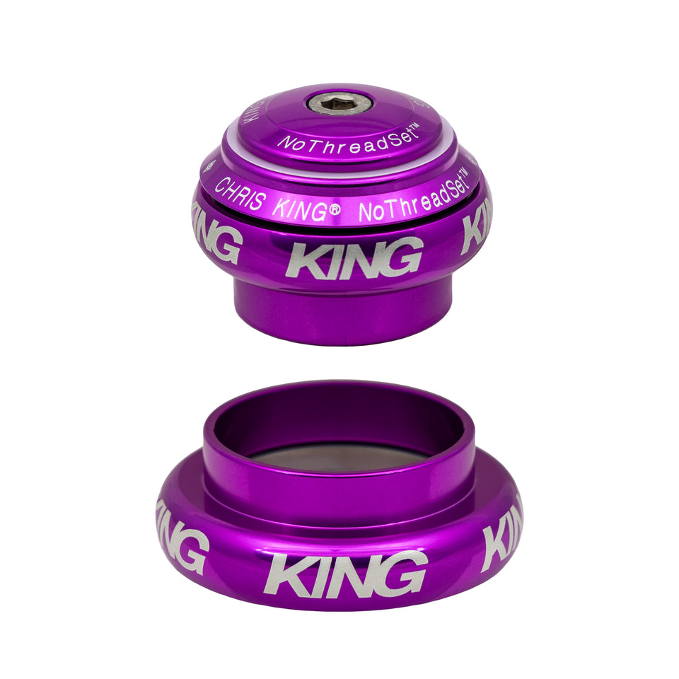 Chris King NoThreadSet Tapered Headset EC34/EC44 1-1/8" to 1-1/2" - 3D Violet