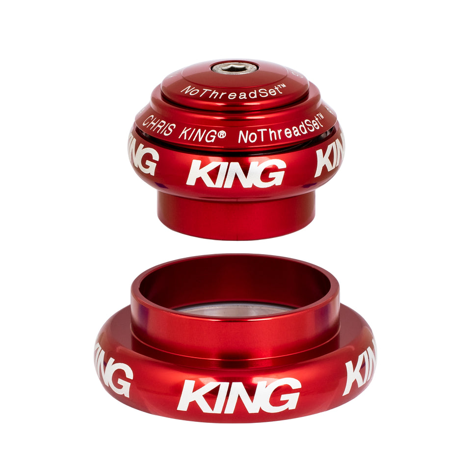 Chris King NoThreadSet Tapered Headset EC34/EC44 1-1/8" to 1-1/2" - Red