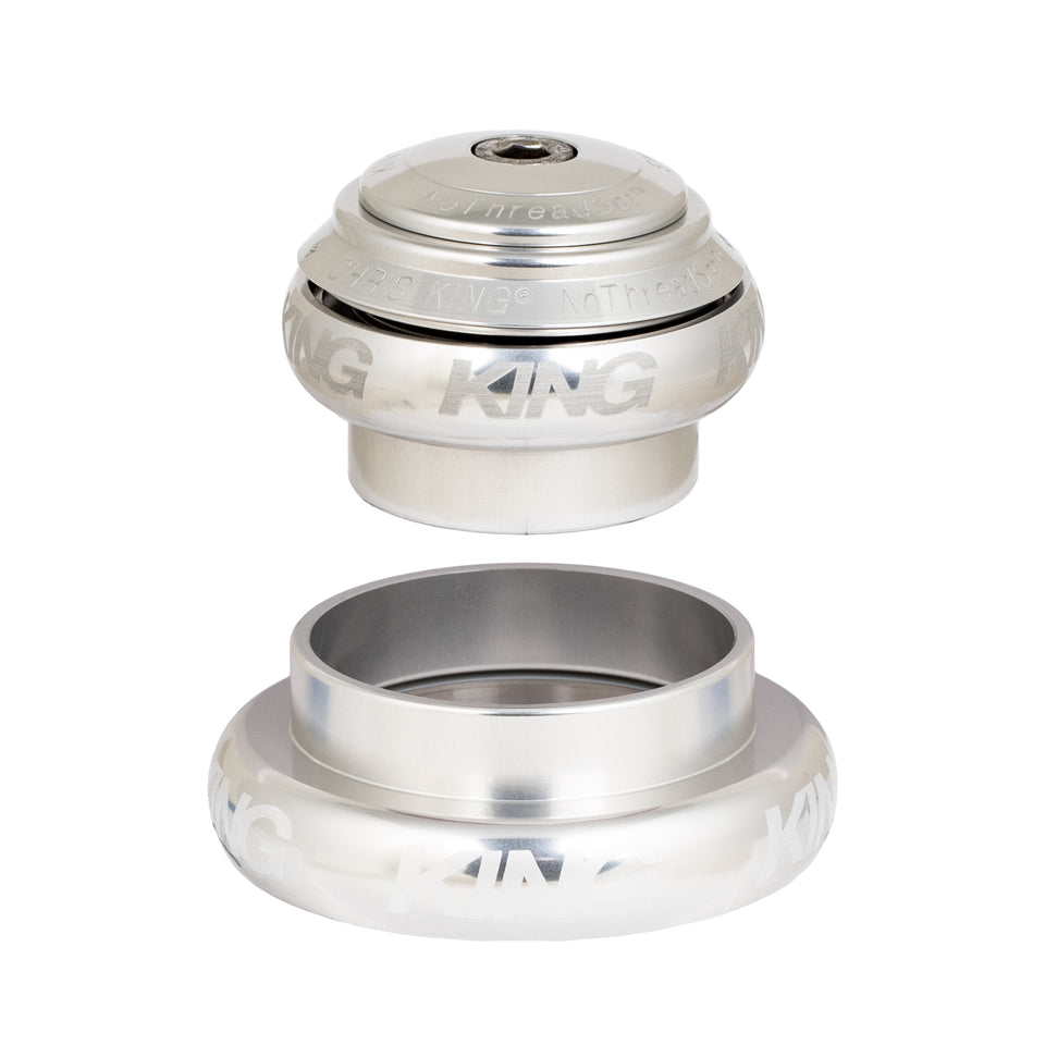 Chris King NoThreadSet Tapered Headset EC34/EC44 1-1/8" to 1-1/2" - Silver