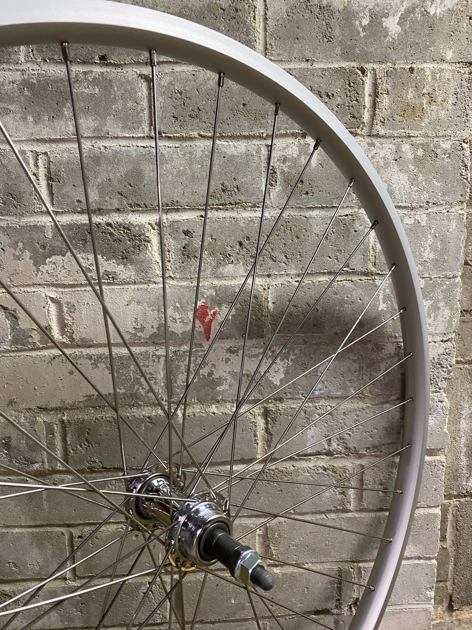 27" Road Rim Brake Rear Wheel