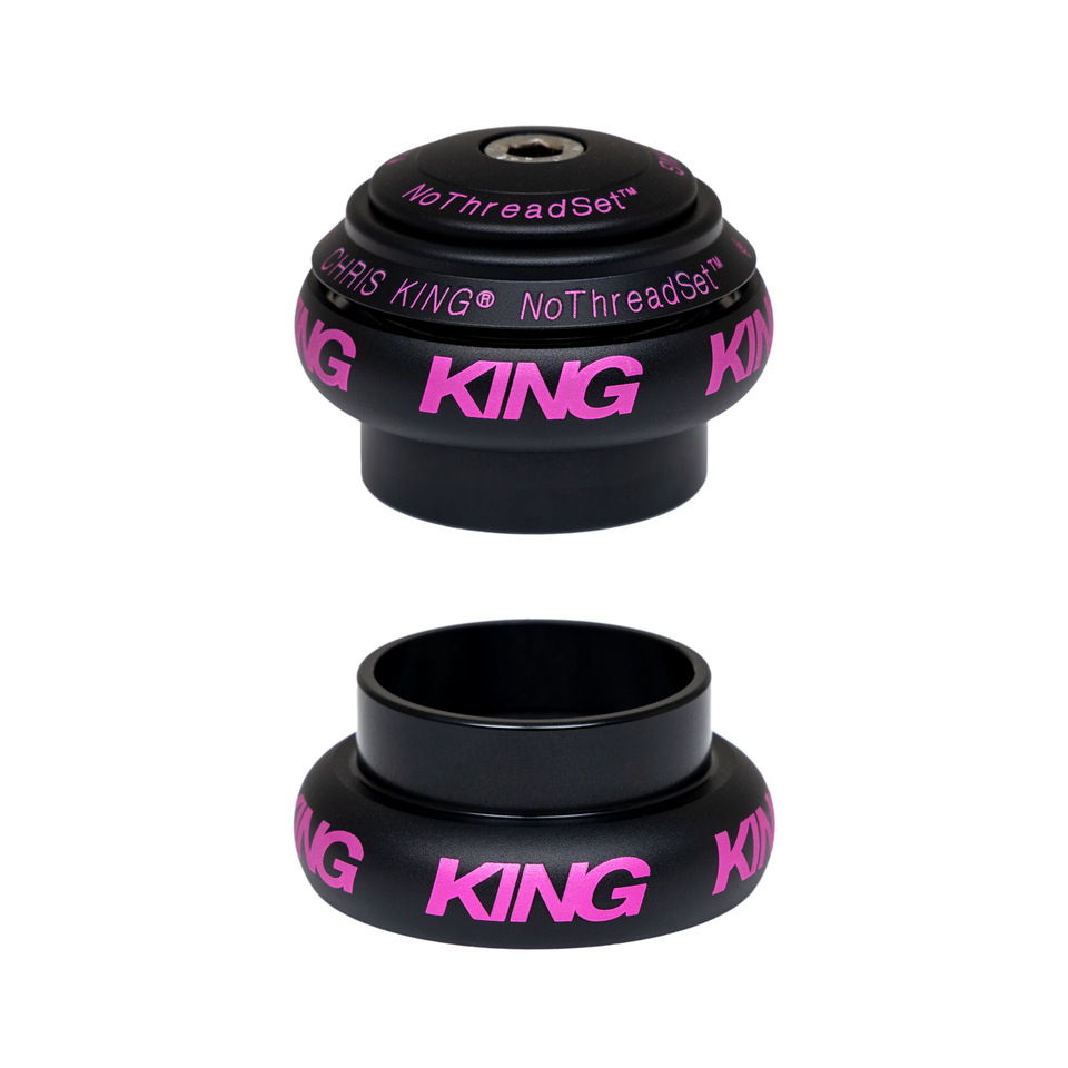 Chris King NoThreadSet Headset 1-1/8" - Two Tone Black Punch