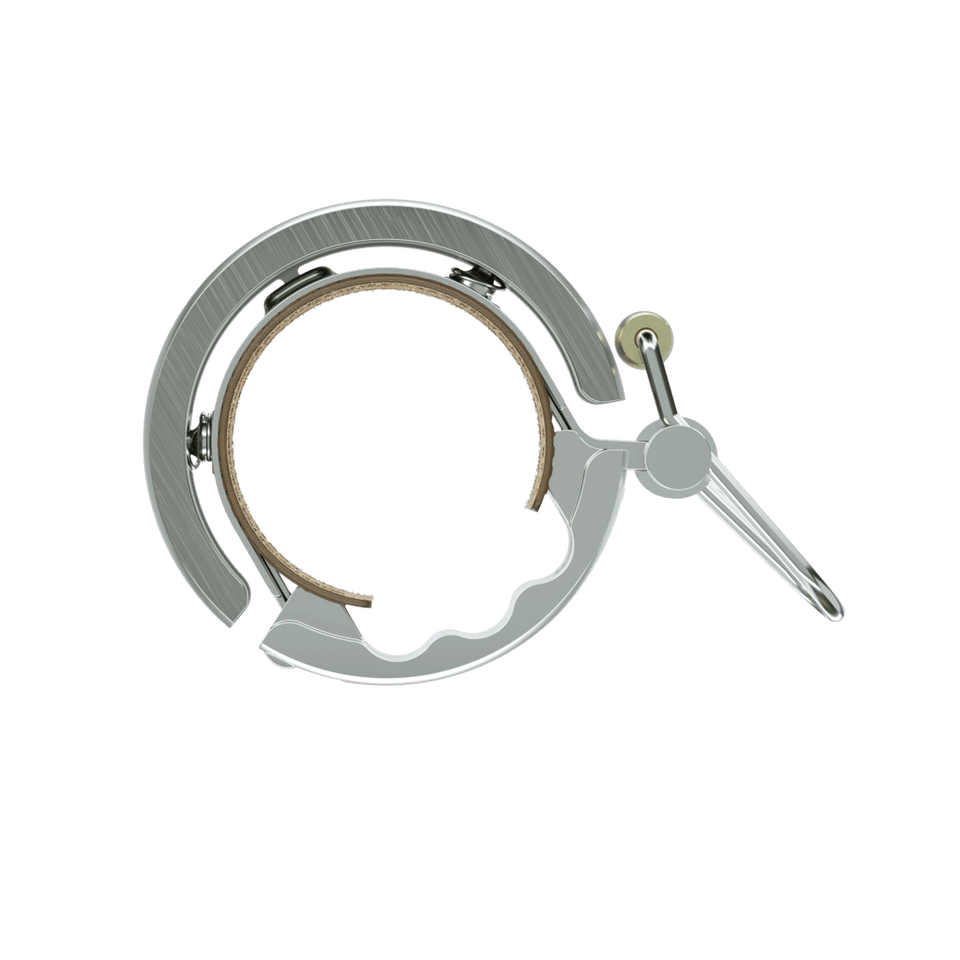 Knog Oi Luxe bike bell in silver