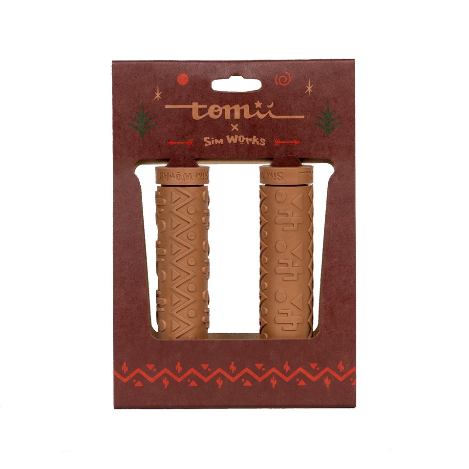 SimWorks x Tomii Cycles Farwest Grip - pattern detail