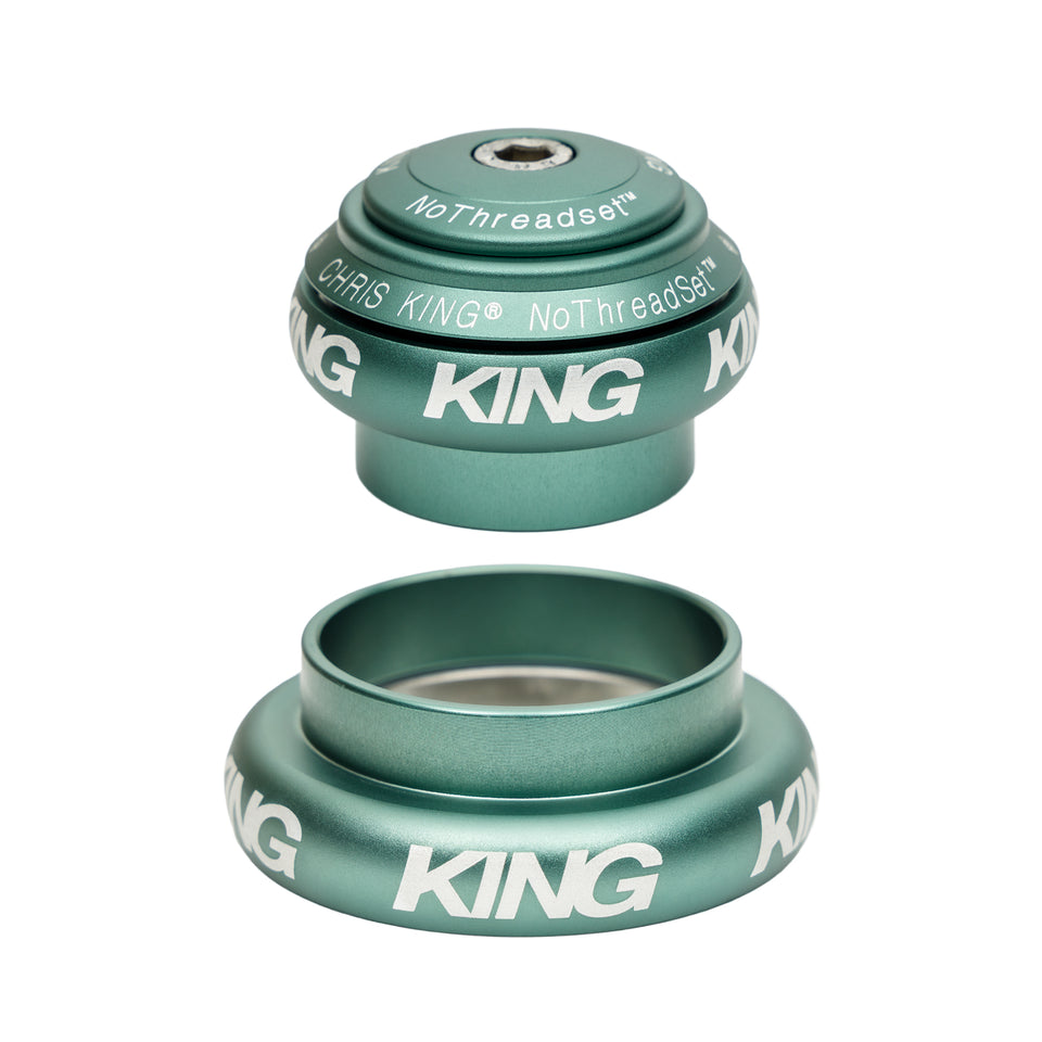 Chris King NoThreadSet Tapered Headset EC34/EC44 1-1/8" to 1-1/2" - Matte Jade