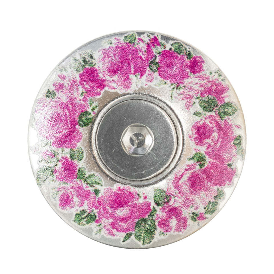 Billboard Floral Top Cap - Silver