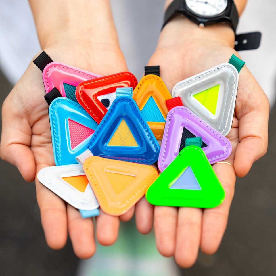 Blue Lug Mini Triangle Reflector - random colours