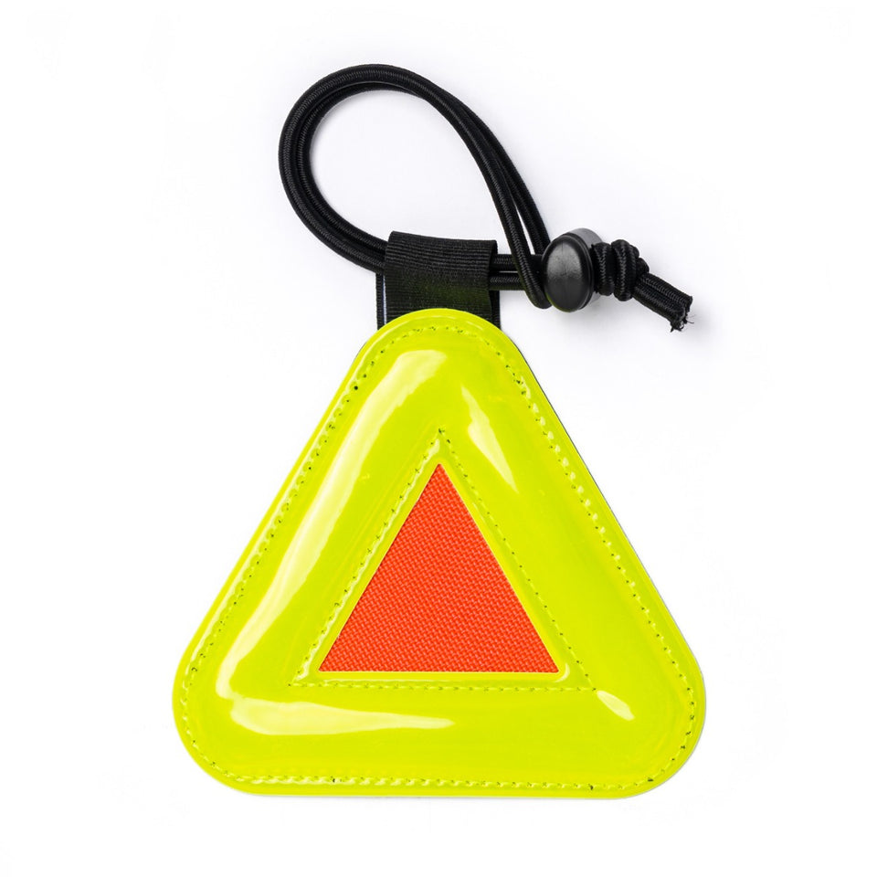 Blue Lug Triangle Reflector - Yellow