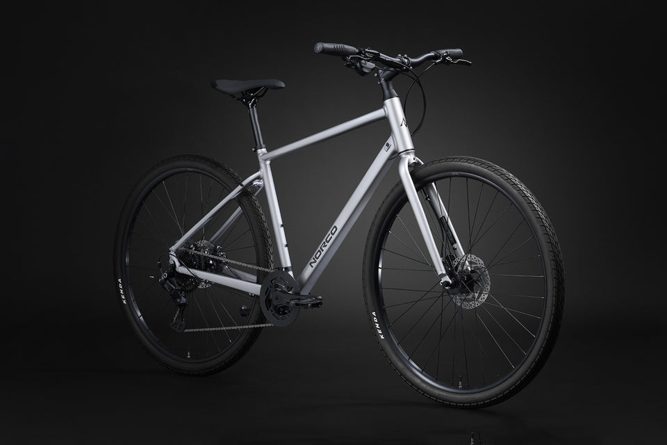 Norco Indie 1 2027 Silver quarter view