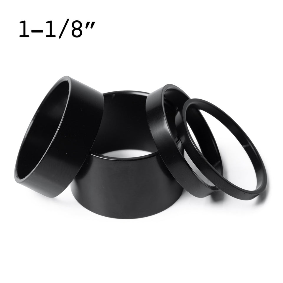 Nitto Cr-Mo Spacer 1-1/8 - Black
