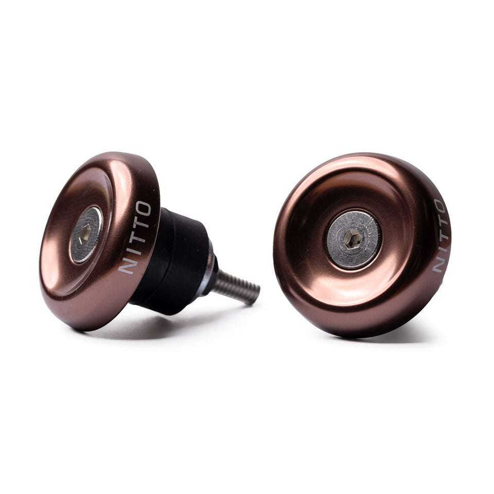 Nitto FW-25 Large Bar End - Brown