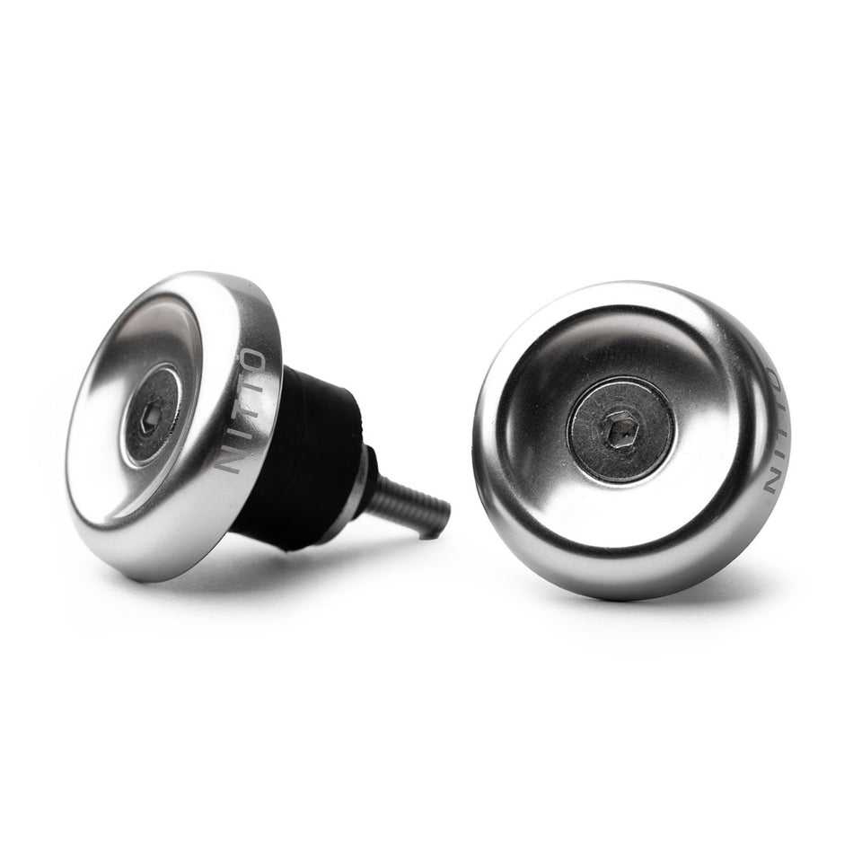 Nitto FW-25 Large Bar End - Silver