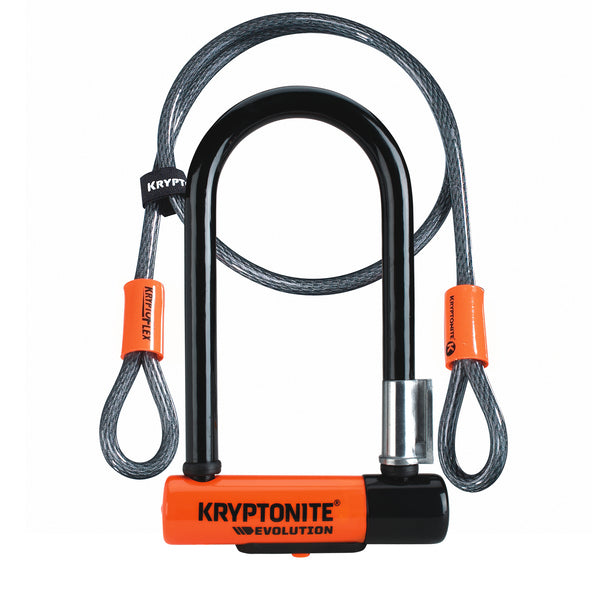Evolution Mini-7 U-Lock with 4' Flex Cable