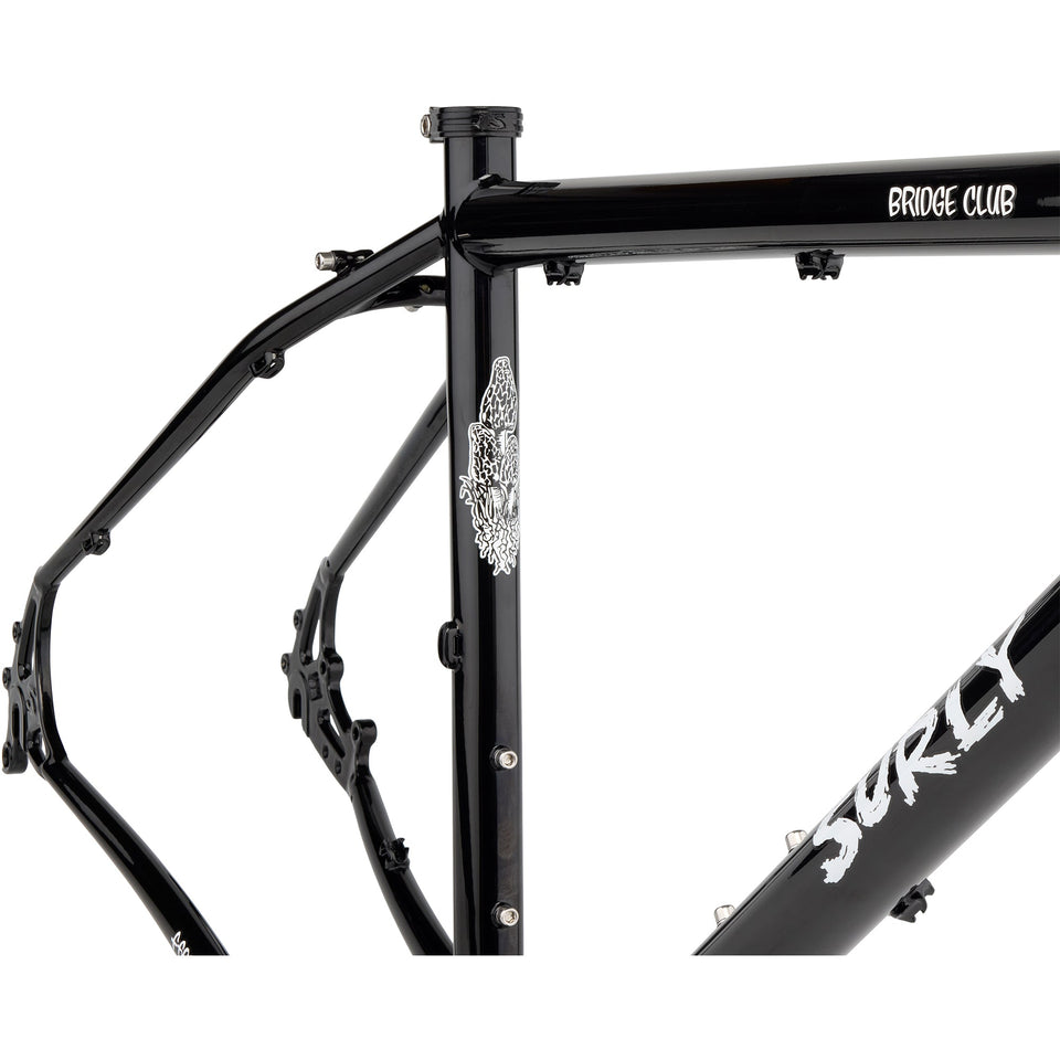 Surly Bridge Club Frameset Trevor's Closet Black - seat tube detail