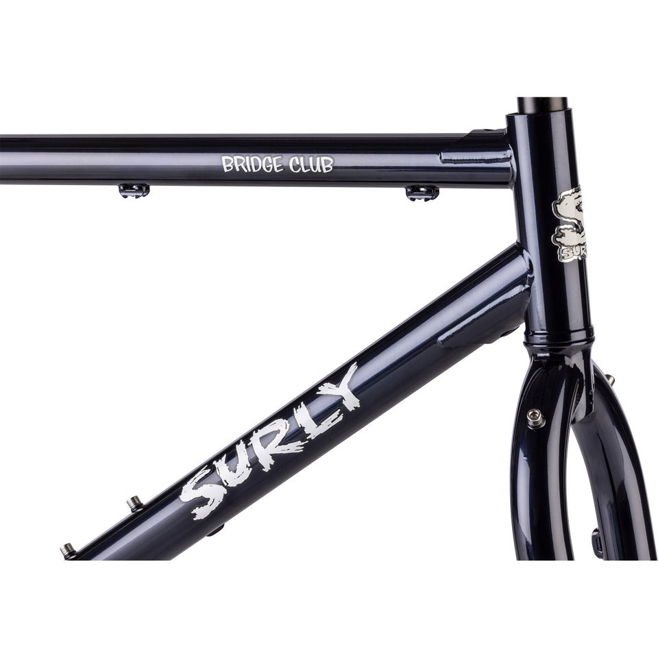 Surly Bridge Club Frameset Squid Ink - head tube detail