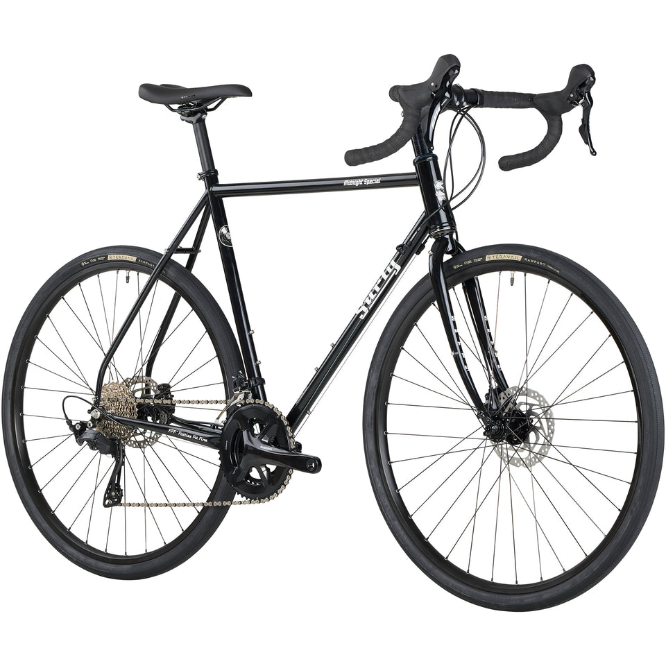 Surly Midnight Special bike in Hi-Viz Black, three-quarter front view