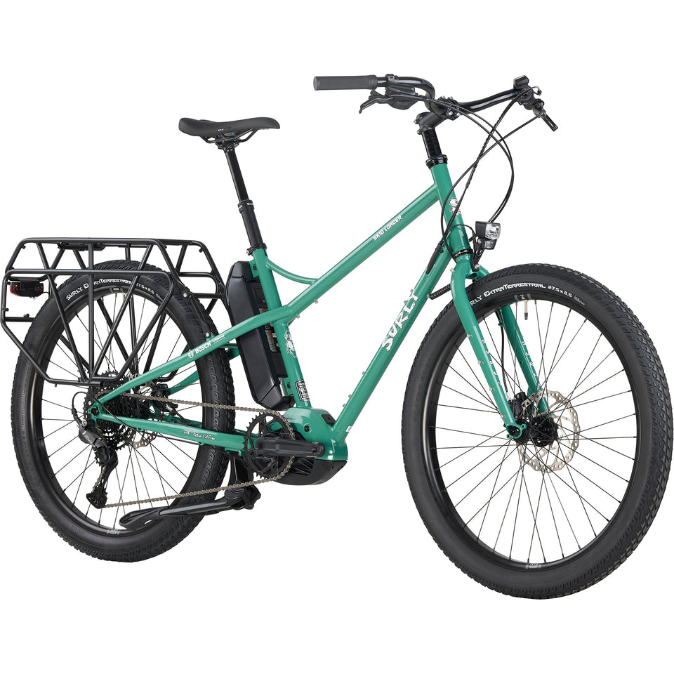 Surly Skid Loader, front angle with headlight and dropper post
