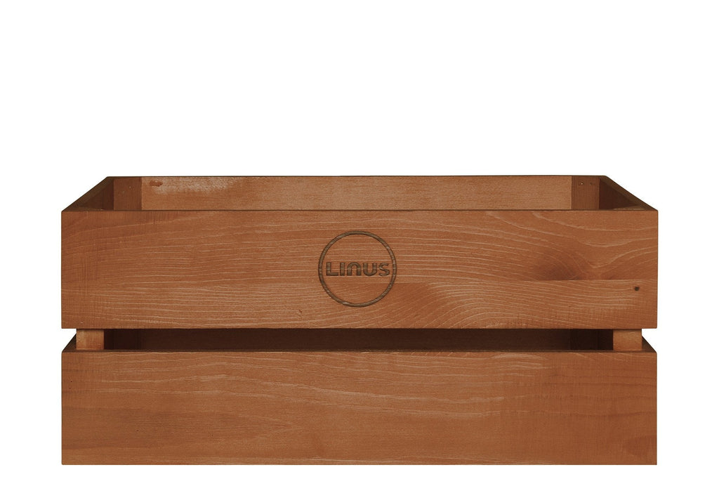 Linus Wood Crate Basket in Ash & Walnut Bikes on Wheels